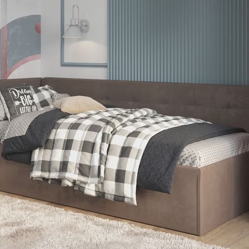 Кровать с подъемным механизмом «Лита», какао